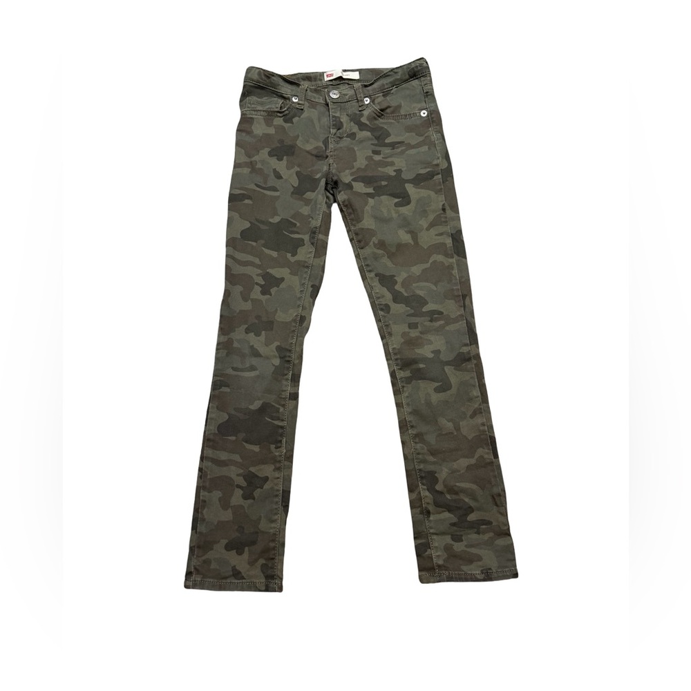 ✨🪖 Levi’s 711 Skinny Camo Stretch Mid Rise Jeans Size 8 Army Green 🪖✨